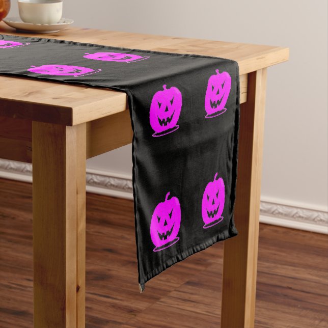 Chemin De Table Court Jack rose olantern Halloween Thunder_Cove (In Situ)