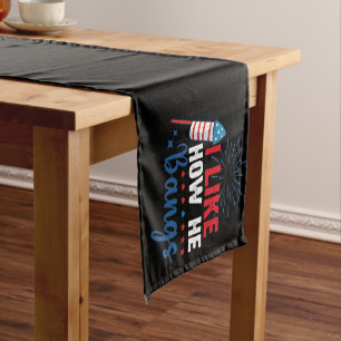 Chemin De Table Court J'aime comment il baise Couple patriotique du 4 ju