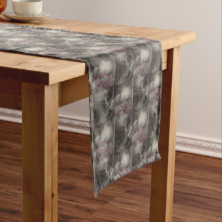 Chemin De Table Court Jardin Fleur Chaise de jardin Motif naturel