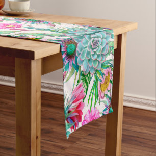 Chemin De Table Court Jardin tropical de Succulents