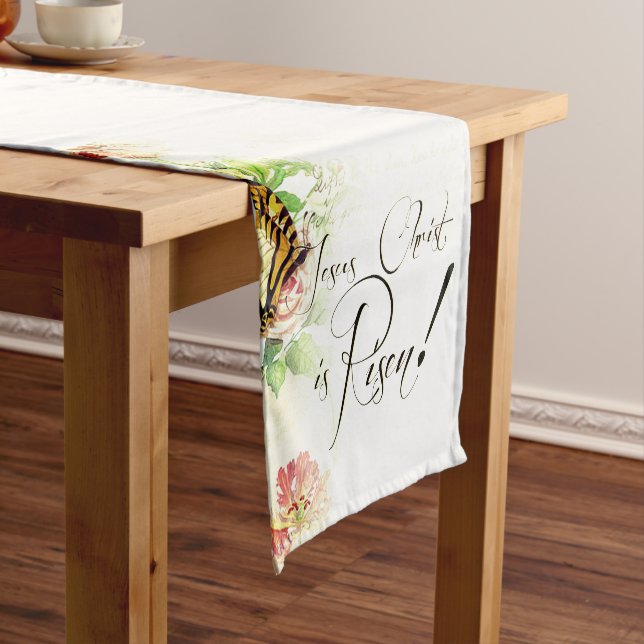 Chemin De Table Court Jésus Christ est ressuscité Courte Table Runner (In Situ)