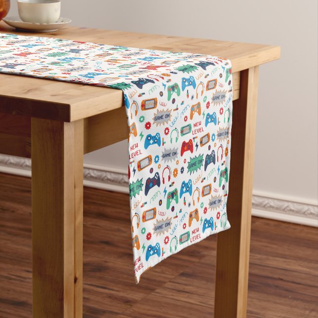 Chemin De Table Court Jeu Joueur Anniversaire Table Runner (In Situ)