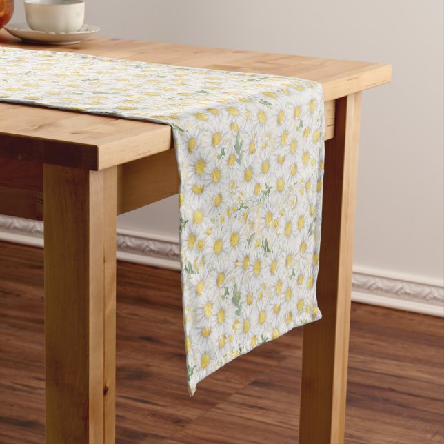 Chemin De Table Court Jolie Daisy floral (In Situ)