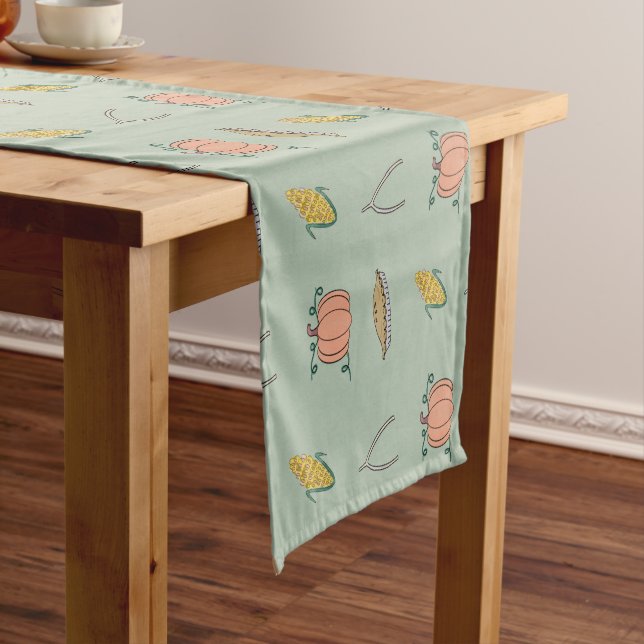 Chemin De Table Court Jouer Doodles Thanksgiving Kids Table (In Situ)