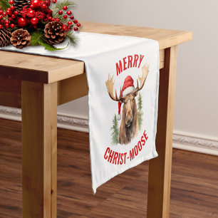 Chemin De Table Court Joyeux orignal de Noël
