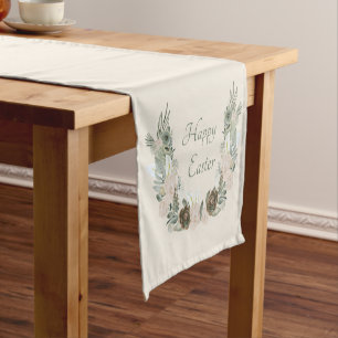 Chemin De Table Court Joyeux Pâques court coureur