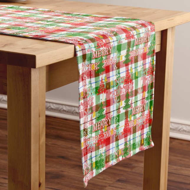 Chemin De Table Court Joyeux tatan décoratif de Noël (Créateur téléchargé)