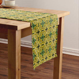 Chemin De Table Court Kaleidoscope Art Primrose Fleurs Nature