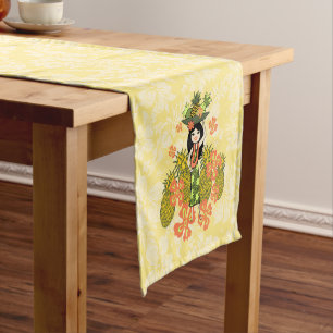 Chemin De Table Court La fille Hawaiian Hula