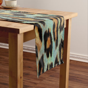 Chemin De Table Court La menthe me taquinent coureur turquoise de table