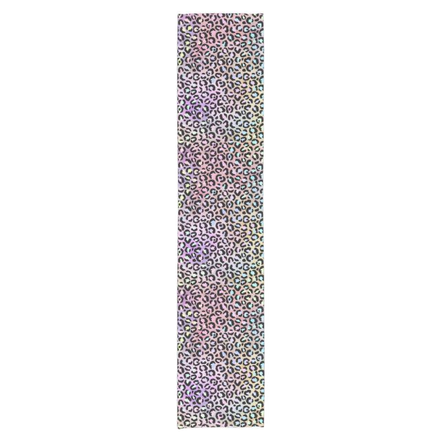 Chemin De Table Court La série Iridescent Leopard Design 6 (Devant)