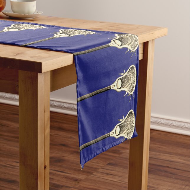 Chemin De Table Court Lacrosse Sports Event Short Table Runner (In Situ)