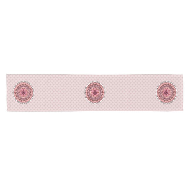 Chemin De Table Court Lacy Valentine's Day Table Runner (Horizontal)