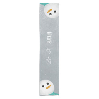 Chemin De Table Court Laisse-Le Neiger ! Bonhomme de neige