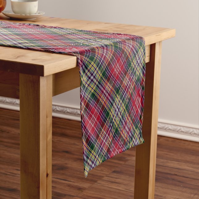 Chemin De Table Court Lasting Tartan (In Situ)
