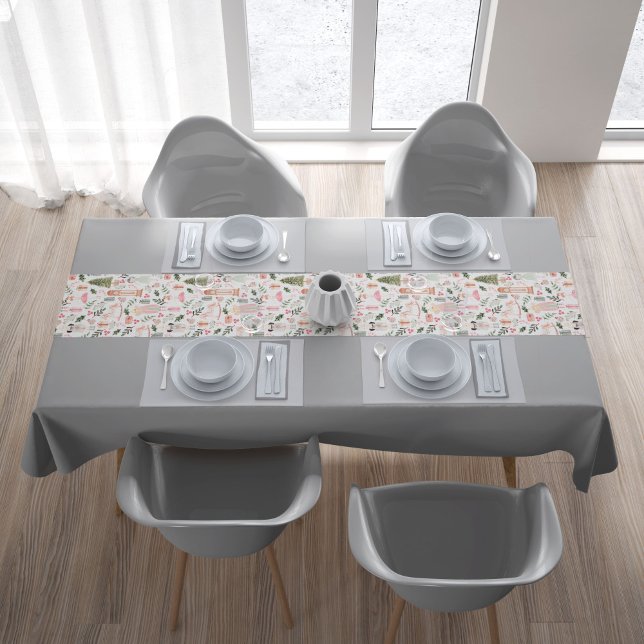 Chemin De Table Court Le Casse-Noix | Vacances (white runner the nutcracker holidays)
