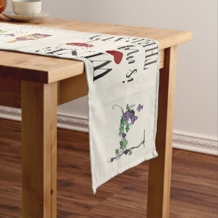 Chemin De Table Court Le Vin Est Mon Coureur De Table Thérapeutique