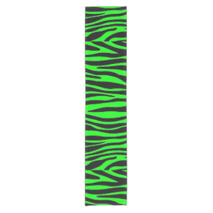 Chemin De Table Court Lime Green Zebra