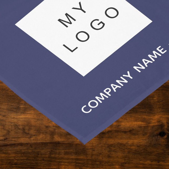 Chemin De Table Court logo commercial du salon bleu marine (Créateur téléchargé)