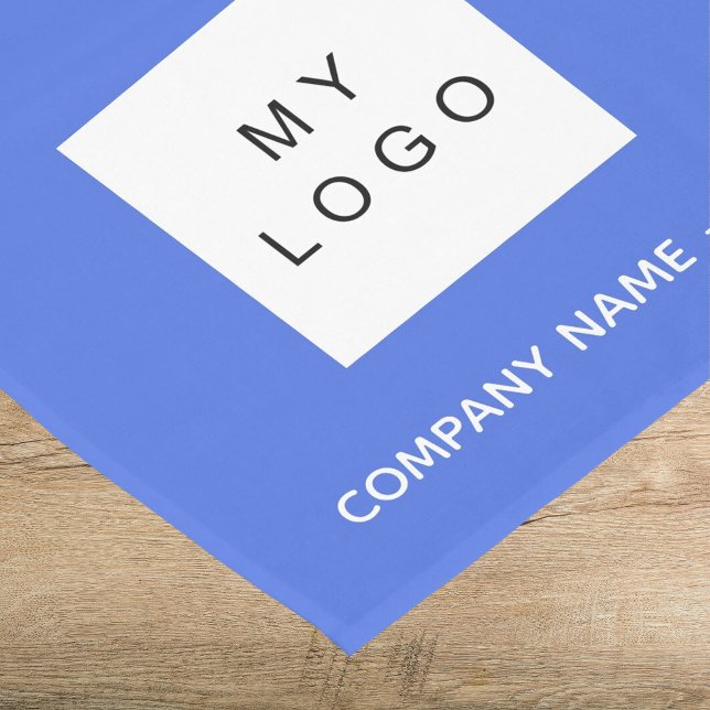 Chemin De Table Court Logo commercial du salon bleu Royal (Créateur téléchargé)