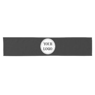 Chemin De Table Court Logo de marque noire Entreprise