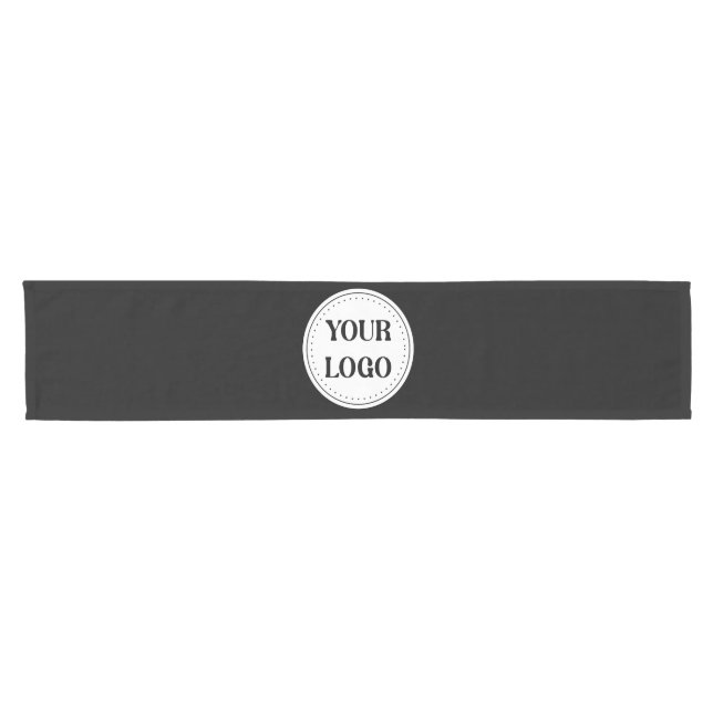 Chemin De Table Court Logo de marque noire | Entreprise (Horizontal)