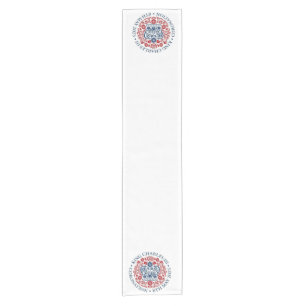 Chemin De Table Court Logo du couronnement King Charles III Coureur de t