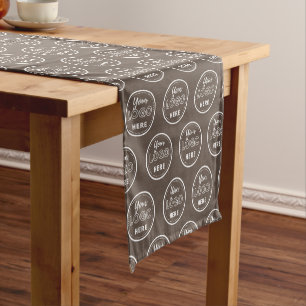 Chemin De Table Court Logo Promo minimaliste de marque professionnelle B