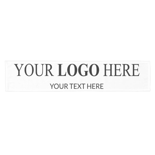 Chemin De Table Court Logo promotionnel personnalisé - Pas de commande m (Horizontal)