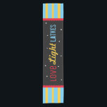 Chemin De Table Court Love Light Latkes Black Hanoukka Funny Table de de<br><div class="desc">Love Light Latkes Black Hanoukka Funny Citation serviettes en papier égayera votre famille Hanoukka Party! Ce dicton coloré et humoristique se démarque vraiment par son arrière - plan noir étoilé. Bien sûr de faire sourire les amis et la famille. Inclut de l'espace pour votre nom ou message. Si vous souhaitez...</div>