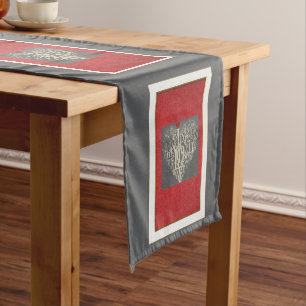 Chemin De Table Court Love Table Runner