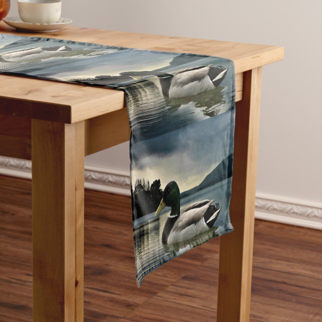 Chemin De Table Court Mallard Duck (In Situ)