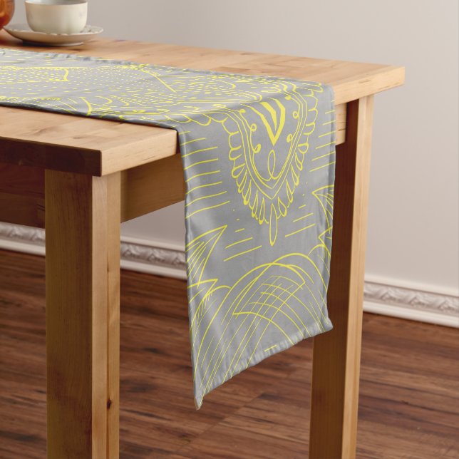 Chemin De Table Court Mandala 4 (In Situ)