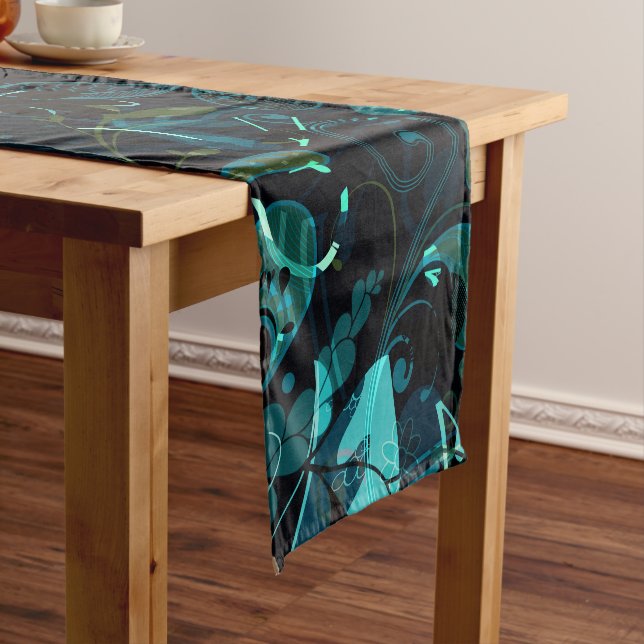 Chemin De Table Court Mandala Abstrait 3 (In Situ)