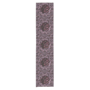 Chemin De Table Court Mandala de rose 