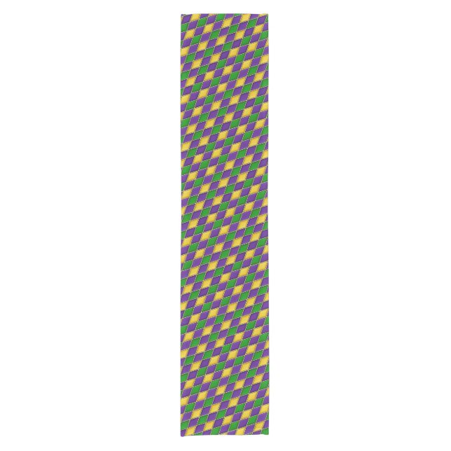 Chemin De Table Court Mardi Gras Harlequin Motif de table Diamond Runner (Devant)