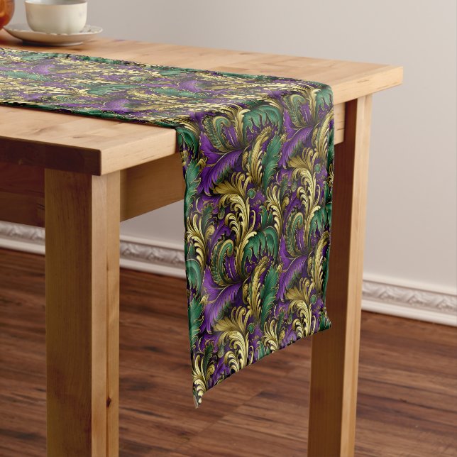Chemin De Table Court Mardi Gras Print (In Situ)