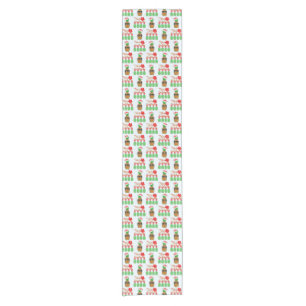 Chemin De Table Court Mele Kalikimaka Hawaiian Pineappy Joyeux Noël