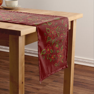 Chemin De Table Court Metis Art Table Runner Décor de perles autochtones