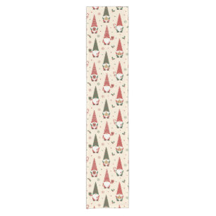 Chemin De Table Court Modèle de fête de gnome de Noël