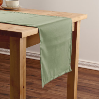 Chemin De Table Court Modern Heritage Solid Moss Green