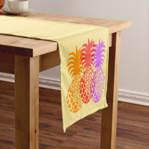 Chemin De Table Court Momona Ananas Hawaïen Tropical