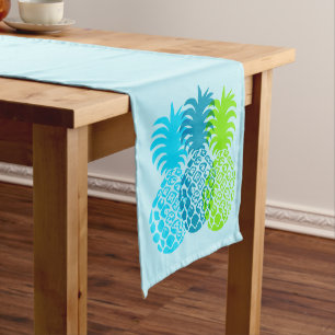 Chemin De Table Court Momona Pineapple Hawaiian Tropical