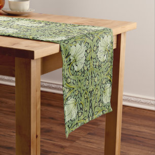 Chemin De Table Court Morris 1876 Vintage Pimpernel motif floral