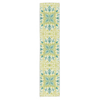 Morris Jaune Turquoise Motif de Vigne et de Fleur