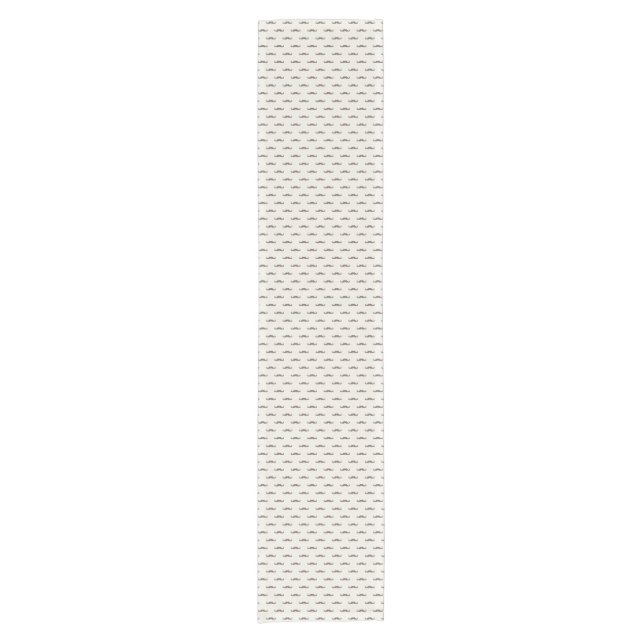 Chemin De Table Court Motif 3 de hippie de moustache (Devant)