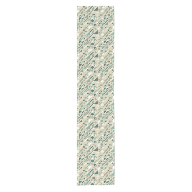 Chemin De Table Court Motif abstrait (Devant)