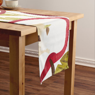 Chemin De Table Court Motif Apple aquarelle