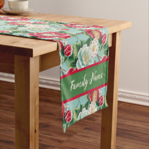 Chemin De Table Court Motif Camellia