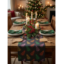 Motif d'arbre de Noël abstrait coloré